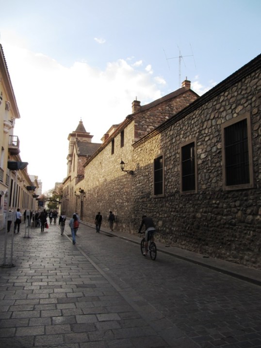 Cobbled historic street