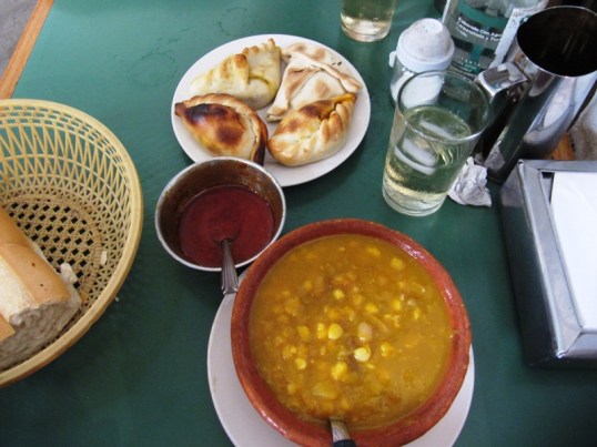 Locro and empanadas from La Candela