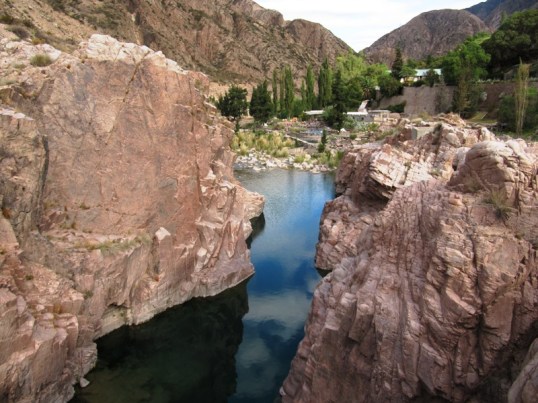 Mini canyon and creek close to the termas