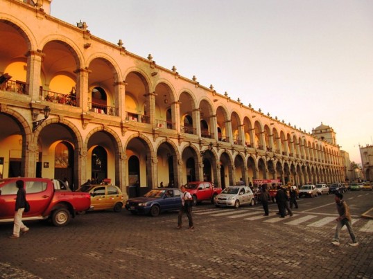 Sunset in the Plaza Mayor