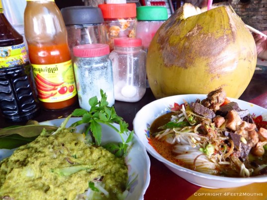 Rice noodles, curries and coconut