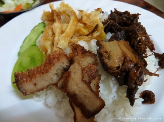 Rice with savory "meats"