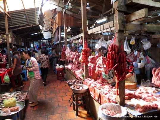 Russian market butcher