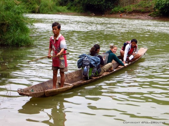 Carmen being taxied across the river