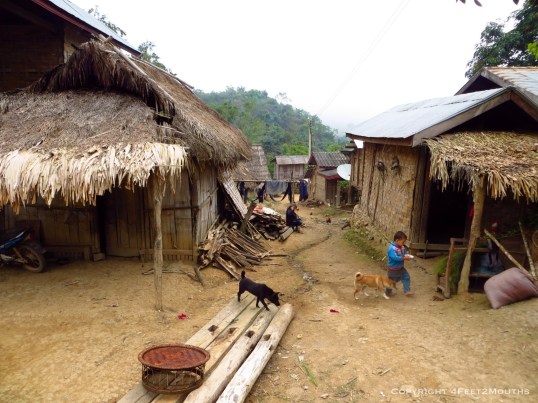 Village street of Nam Khone