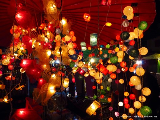 Night market lanterns