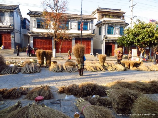 Brooms at the Bai market