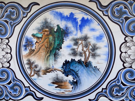 Beautiful paintings found on our hostel