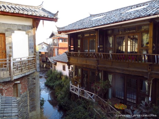 Pretty canal lined with hotels