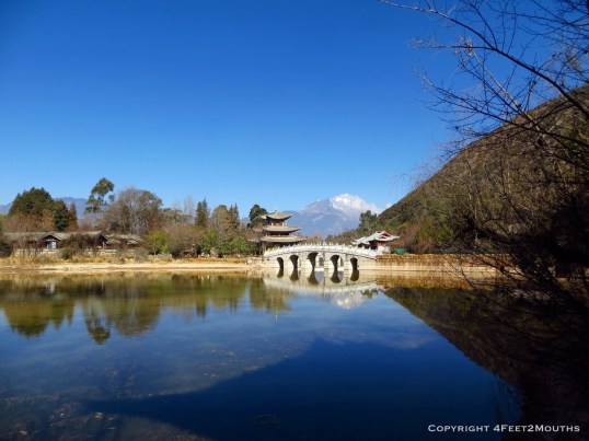 Jade Dragon Mountain viewed from Black Dragon Pool Park