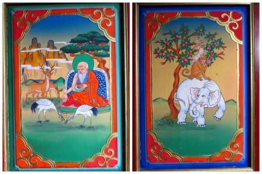 Examples of the paintings of morals and religious stories