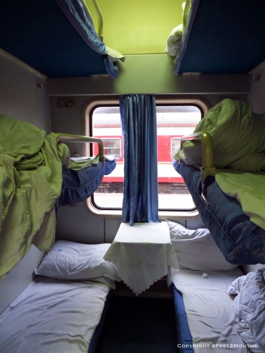 Bunks on the train