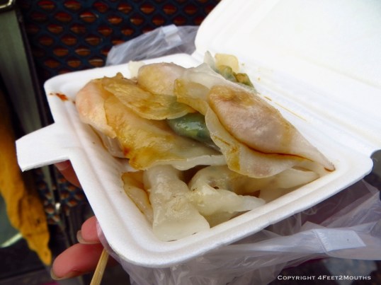 Street side vegetarian dumplings