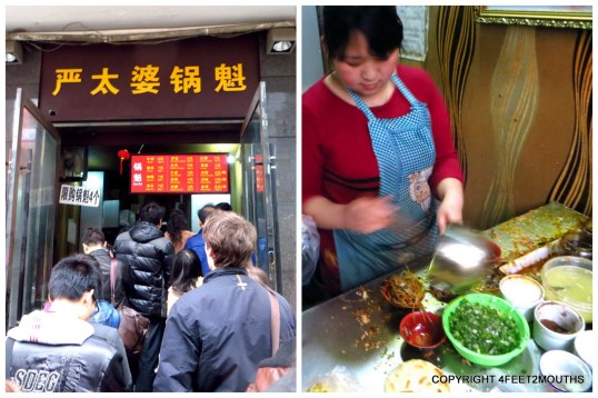 Made to order Chinese pocket sandwiches