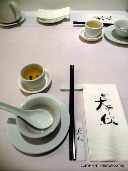 Da Ping Huo place setting