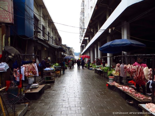 Market street in Zhangjiajie City