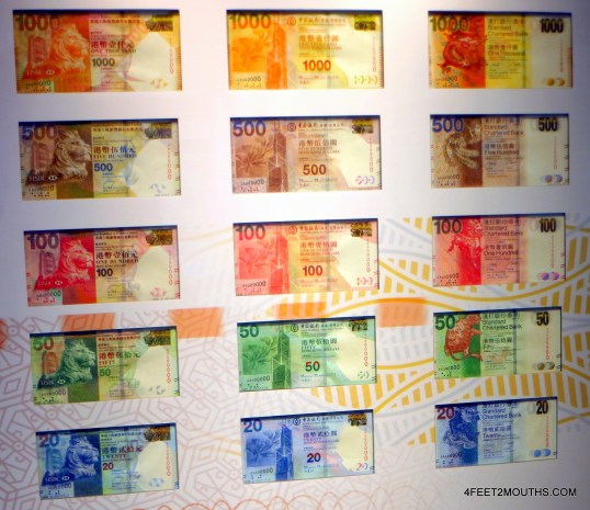 Rainbow currencies of Hong Kong