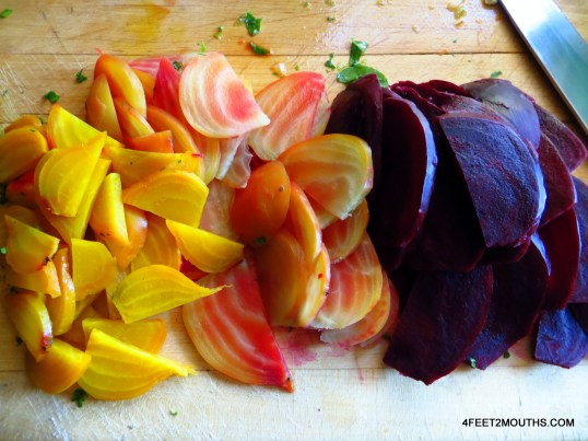 Fresh beets from the farmer’s market.