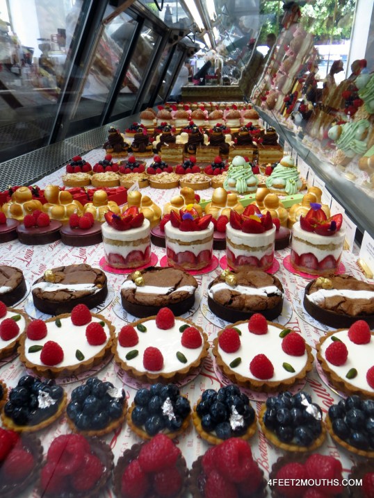 The dessert case at Bottega Louie