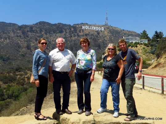 The Hollywood Sign family shot