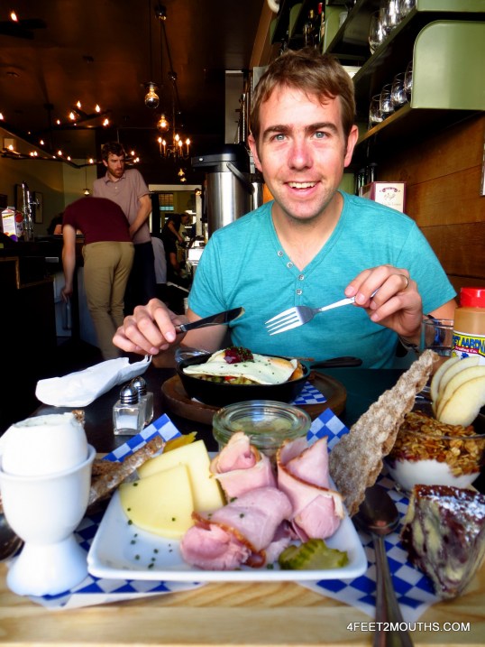 Scandinavian breakfast at Broder (not sure what's going on in the back)