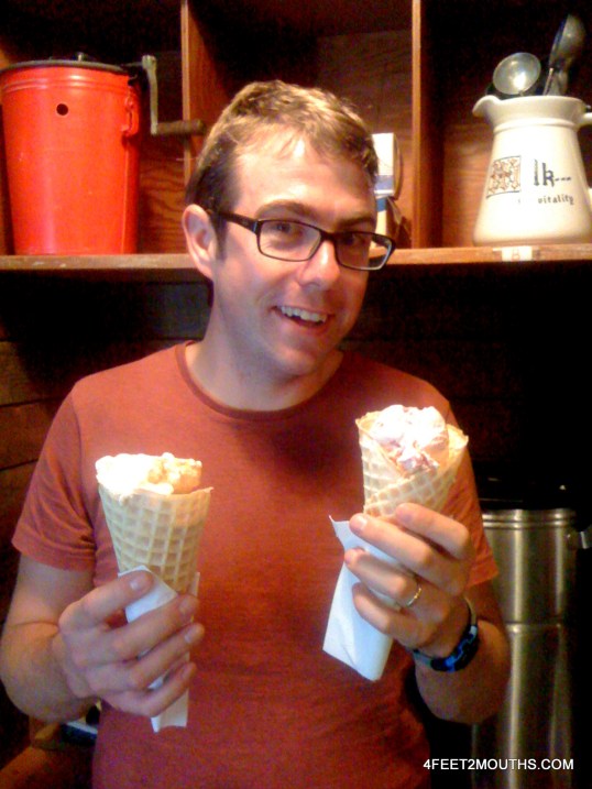 Double fisitng at Salt & Straw