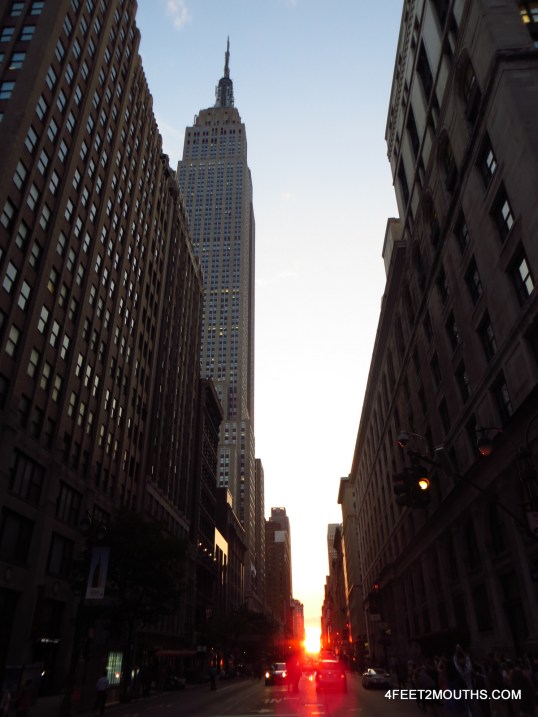 Empire State Building + Manhattan-henge!