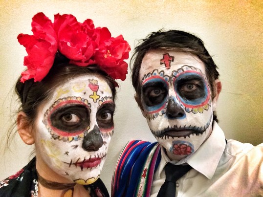 Nathan and I as Los Muertos