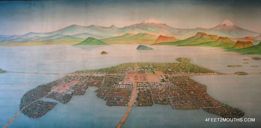 Map of Tenochitlan, now known as Mexico City