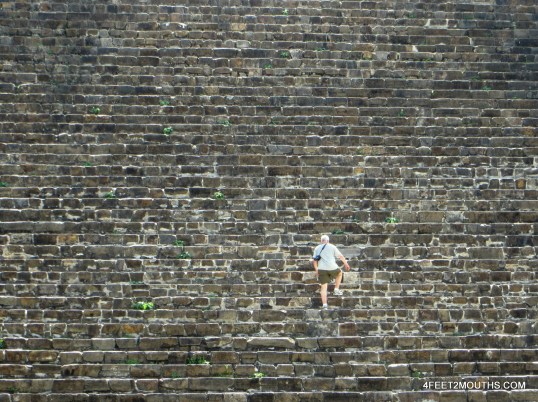 My dad making his way to the top